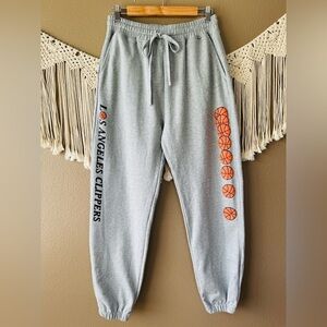 Courtside Supply Los Angeles Clippers joggers mens NBA sweats basketball EUC B